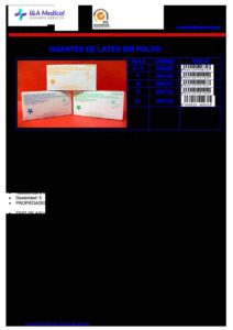 GUANTES LATEX SIN POLVO DRGN FICHA