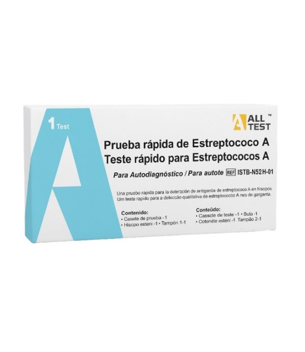 TEST AUTODIAGNOSTICO STREP A ALLTEST (VENTA EXCLUSIVA PARA FARMACIAS Y ...